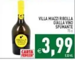 Supermercati Agorà Villa Miazzi Ribolla Gialla Vino Spumante offerta