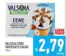 Supermercati Agorà Valsòia cono variegato cacao offerta