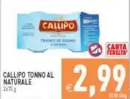 Supermercati Agorà Callipo tonno al naturale offerta