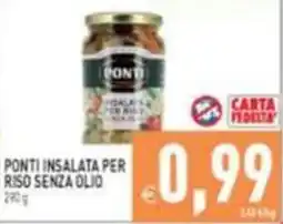 Supermercati Agorà Ponti insalata per riso senza olio offerta