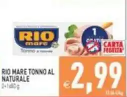 Supermercati Agorà Rio mare tonno al naturale offerta