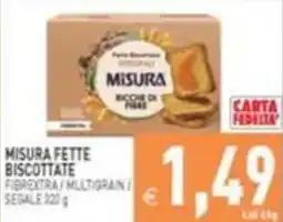 Supermercati Agorà Misura fette biscottate offerta