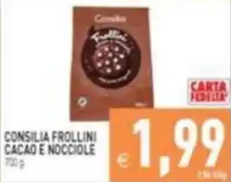 Supermercati Agorà Consilia Frollini Cacao e Nocciole offerta