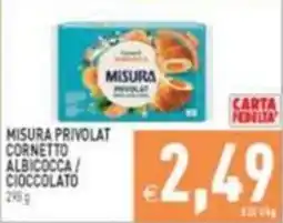 Supermercati Agorà Misura Privilat cornetto albicocca cioccolato offerta