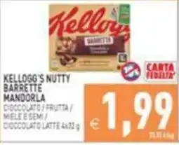Supermercati Agorà Kellogg's Nutty Barrette Mandorla offerta
