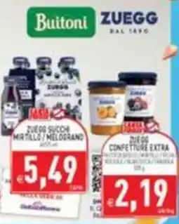 Supermercati Agorà Zuegg succhi mirtillo offerta