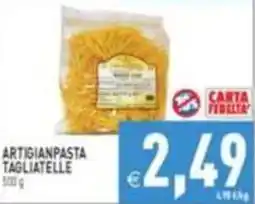Supermercati Agorà Artigianpasta tagliatelle offerta