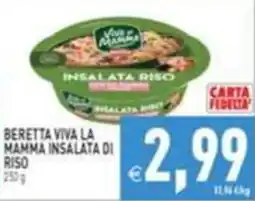 Supermercati Agorà Beretta Viva la Mamma insalata di riso offerta