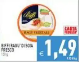 Supermercati Agorà Biffi Ragu' di Soia Fresco offerta