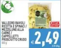 Supermercati Agorà Valleoro ravioli ricotta e spinaci offerta