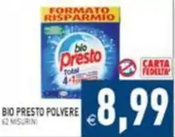 Supermercati Agorà Bio Presto polvere offerta