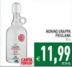 Supermercati Agorà Nonino Grappa Friulana offerta
