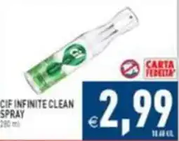 Supermercati Agorà Cif infinite clean spray offerta