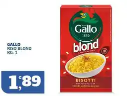 Sigma Gallo riso blond offerta