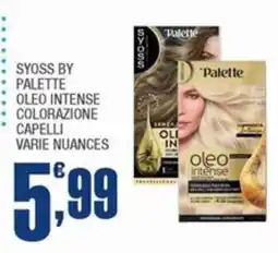 Splendidi e Splendenti Syoss by Palette Olio Intense Colorazione Capelli offerta