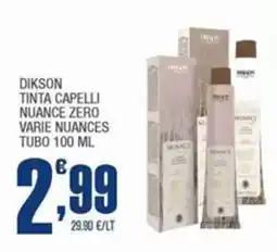 Splendidi e Splendenti Dikson tinta capelli nuance zero offerta