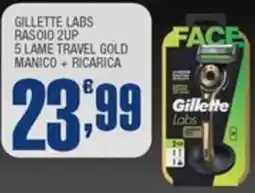 Splendidi e Splendenti Gillette Labs Rasoio 2up 5 lame travel gold offerta