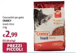 Futura Supermercati Croccantini per gatto Crancy snack ricco offerta