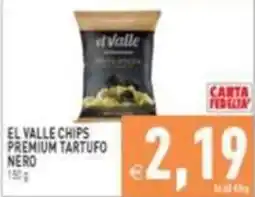 Supermercati Agorà El Valle chips premium tartufo nero offerta