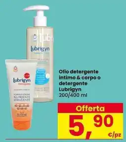 Interspar Olio detergente intimo & corpo o detergente Lubrigyn offerta
