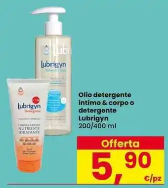 Olio detergente intimo & corpo o detergente Lubrigyn