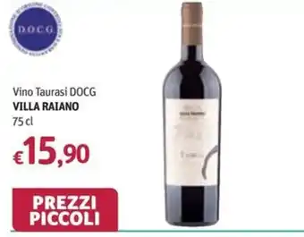 Vino Taurasi DOCG Villa Raiano