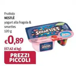 Futura Supermercati Fruttolo Nestlé yogurt alla fragola & smarties offerta