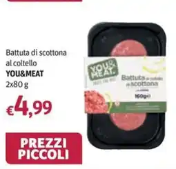 Futura Supermercati Battuta di scottona al coltello YOU&MEAT offerta