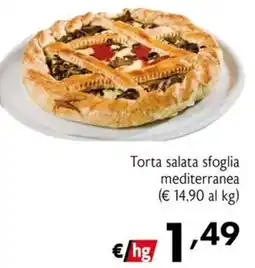 Eurospesa Torta salata sfoglia mediterranea offerta