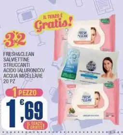 Splendidi e Splendenti Fresh&clean salviettine struccanti acido ialuronico/acqua micellare offerta