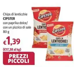 Futura Supermercati Chips di lenticchie Cipster offerta