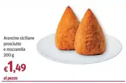 Futura Supermercati Arancine siciliane prosciutto e mozzarella offerta