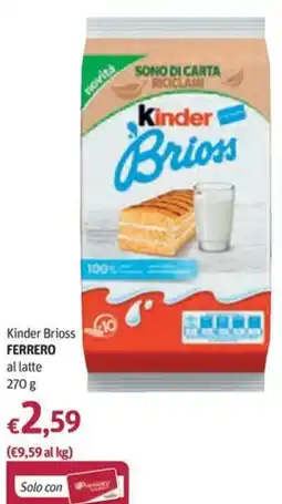 Futura Supermercati Kinder Brioss al latte offerta