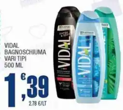 Splendidi e Splendenti Vidal bagnoschiuma vari tipi offerta