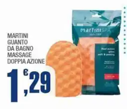 Splendidi e Splendenti Martini guanto da bagno massage doppia azione offerta