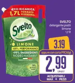 PRO7 Supermercati Svelto detergente piatti limone offerta