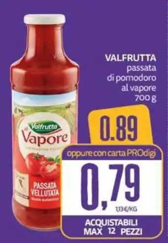 Valfrutta passata di pomodoro al vapore