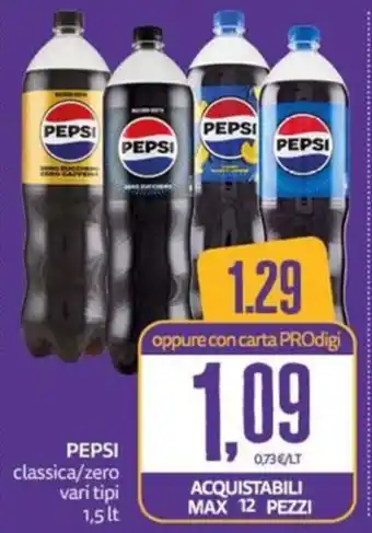 PRO7 Supermercati Pepsi classica/zero offerta
