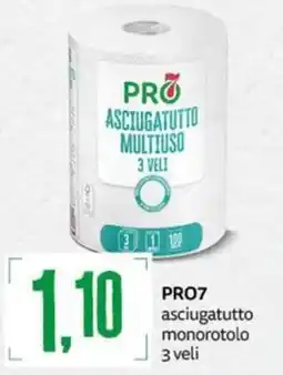 PRO7 Supermercati PRO7 asciugatutto monorotolo 3 veli offerta