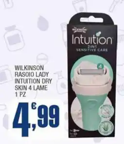 Splendidi e Splendenti Wilkinson rasoi lady intuition dry skin 4 lame offerta