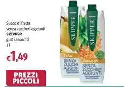Futura Supermercati Succo di frutta senza zuccheri aggiunti SKIPPER offerta