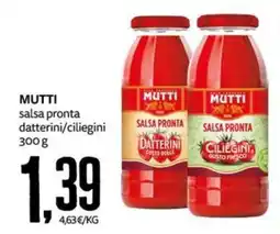 PRO7 Supermercati Mutti salsa pronta datterini offerta