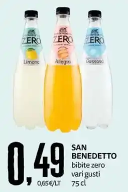 PRO7 Supermercati San Benedetto bibite zero offerta