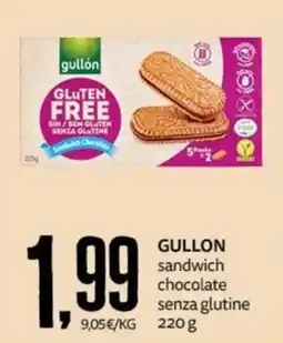 PRO7 Supermercati Gullón sandwich chocolate senza glutine offerta