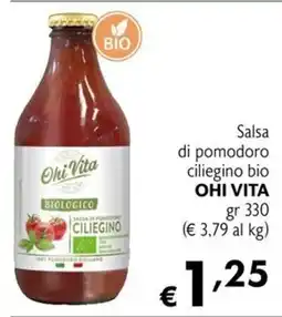 Eurospesa Salsa di pomodoro ciliegino bio OHI VITA offerta
