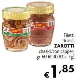 Eurospesa Filetti di alici Zarotti offerta