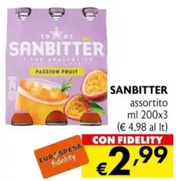 Eurospesa Sanbitter passion fruit offerta