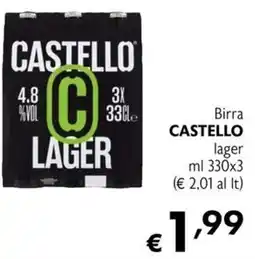 Eurospesa Birra Castello lager offerta