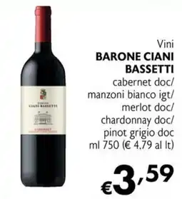 Eurospesa Vini Barone Ciani Bassetti offerta