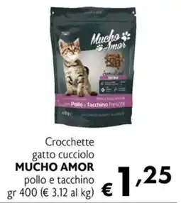 Eurospesa Crocchette gatto cucciolo Mucho Amor pollo e tacchino offerta